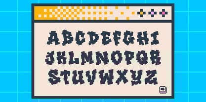 Noise Block Font Poster 6