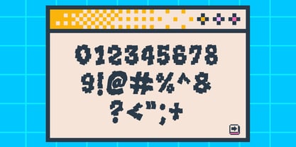 Noise Block Font Poster 8