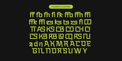 Clouds Hotspot Font Poster 13