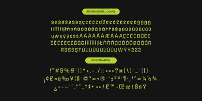 Clouds Hotspot Font Poster 14