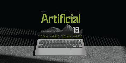 Clouds Hotspot Font Poster 5