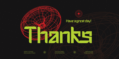 Clouds Hotspot Font Poster 15