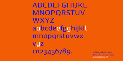 Schar Font Poster 2