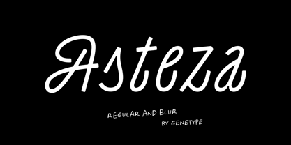 Asteza Font Poster 1