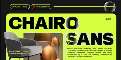 Chairo Sans Font Poster 1