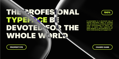 Chairo Sans Font Poster 3