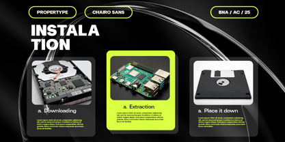 Chairo Sans Font Poster 4