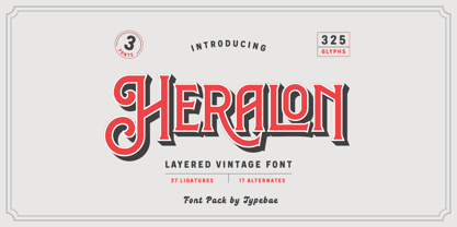 Heralon Font Poster 1