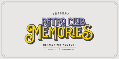Heralon Font Poster 3