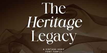 TheHeritageLegacy Font Poster 1