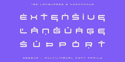 Reesha Font Poster 2