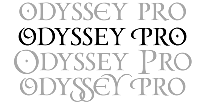 Odyssey Pro Font Poster 1