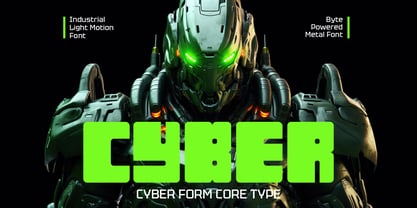 Blockron Font Poster 4