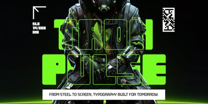 Blockron Font Poster 2