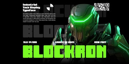 Blockron Font Poster 1