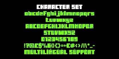 Blockron Font Poster 5