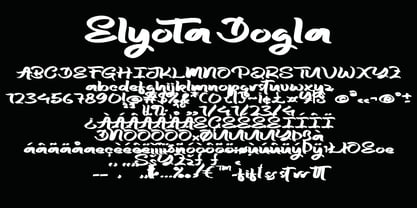 Elyota Dogla Font Poster 5