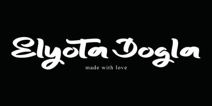 Elyota Dogla Font Poster 1