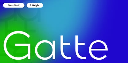 Gatte Modern Font Poster 1