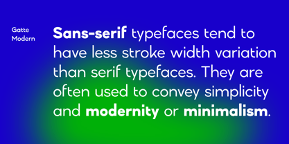 Gatte Modern Font Poster 11