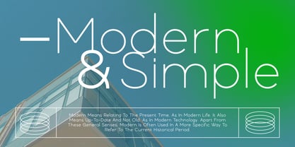 Gatte Modern Font Poster 2