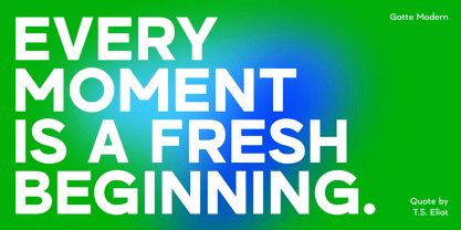 Gatte Modern Font Poster 7
