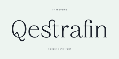 Qestrafin Font Poster 1