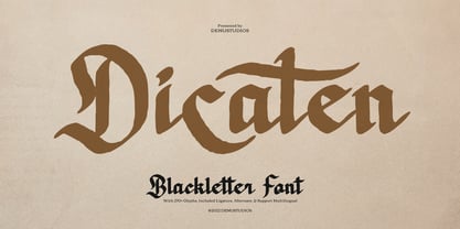 Dicaten Font Poster 1