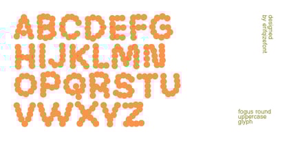 Fogus Round Font Poster 3