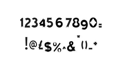 Swiss cheese Font Poster 8