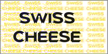Swiss cheese Font Poster 1