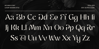 Botanica Font Poster 11