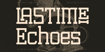 Lastime Echoes Font Poster 1