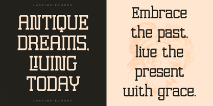 Lastime Echoes Font Poster 5