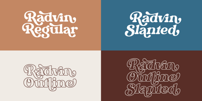 Radvin Font Poster 2