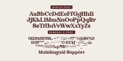Radvin Font Poster 12