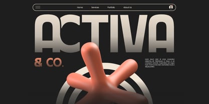 Orenza Bold Font Poster 9