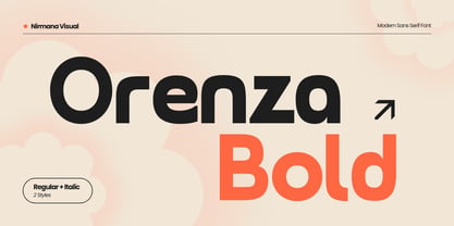 Orenza Bold Font Poster 1