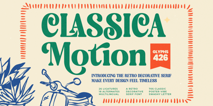 Classica Motion Font Poster 1