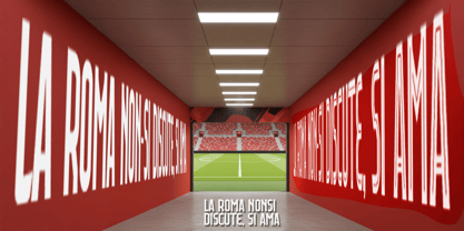 Giallorossi Font Poster 6