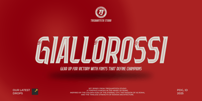 Giallorossi Font Poster 1