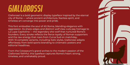 Giallorossi Font Poster 2