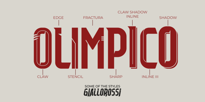 Giallorossi Font Poster 7