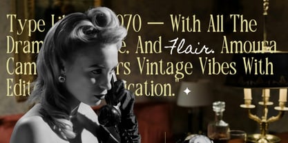 Amoura Camorin Font Poster 3
