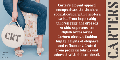 Chatine Font Poster 2