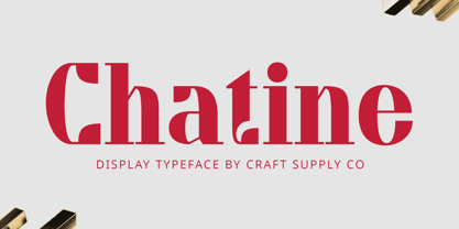 Chatine Font Poster 1