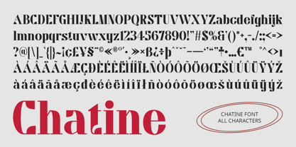 Chatine Font Poster 6