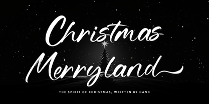 Christmas Merryland Font Poster 1