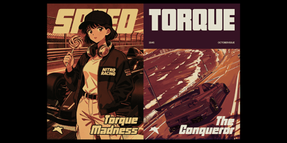 Denonea Racing Italic Font Poster 2