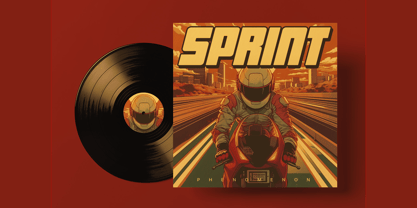 Denonea Racing Italic Font Poster 4